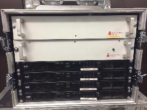 Rack of 4 Tait TB7100 with Antenna Combining